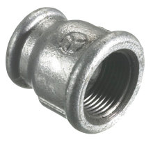 Formmuffe galvaniseret 1/2" x 3/8"